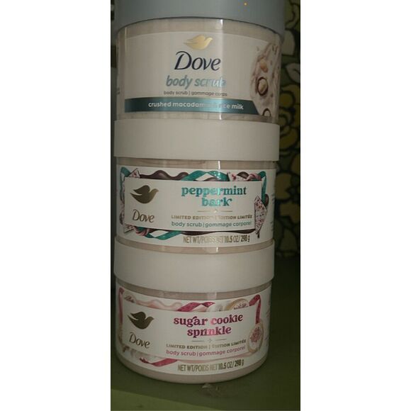Dove Exfoliating Body Scrub Lot Of 3 - Picture 1 of 2